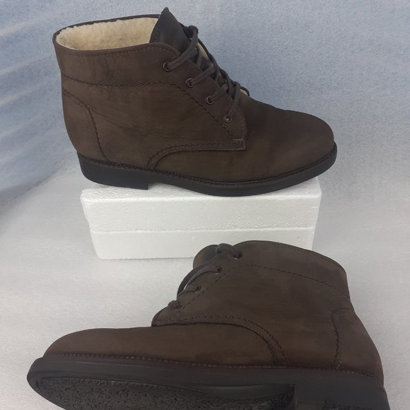 PAJAR Made in Italy WATERPROOF LEATHER SHEEPSKIN Arctic Shearling Boot men10.5us - Picture 4 of 5